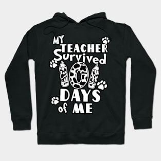 My Teacher Survived 101 days of Me School Dalmatian Dog Hoodie